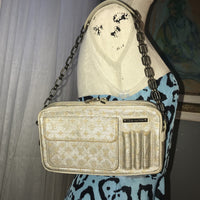 Louis Vuitton Idylle Monogram Canvas Shine McKenna Shoulder Bag-Bags-Louis Vuitton-Creme/Silver/Gold-JustGorgeousStudio.com