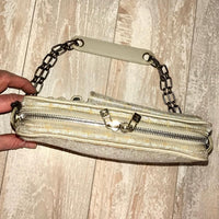 Louis Vuitton Idylle Monogram Canvas Shine McKenna Shoulder Bag-Bags-Louis Vuitton-Creme/Silver/Gold-JustGorgeousStudio.com