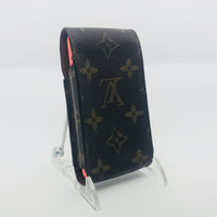 Louis Vuitton LV Monogram Case Holder: Phone, Cards, Cash, Cigarettes, Small Items-Lock & Key, Key Holders, Luggage Tags-Louis Vuitton-Brown-JustGorgeousStudio.com