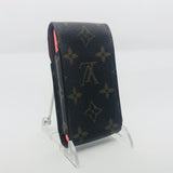 Louis Vuitton LV Monogram Case Holder: Phone, Cards, Cash, Cigarettes, Small Items-Lock & Key, Key Holders, Luggage Tags-Louis Vuitton-Brown-JustGorgeousStudio.com