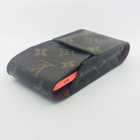 Louis Vuitton LV Monogram Case Holder: Phone, Cards, Cash, Cigarettes, Small Items-Lock & Key, Key Holders, Luggage Tags-Louis Vuitton-Brown-JustGorgeousStudio.com