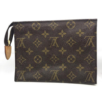Louis Vuitton LV Monogram Travel Pouch-Wallets & Clutches-Louis Vuitton-Brown/tan/gold-JustGorgeousStudio.com