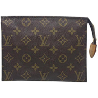 Louis Vuitton LV Monogram Travel Pouch-Wallets & Clutches-Louis Vuitton-Brown/tan/gold-JustGorgeousStudio.com