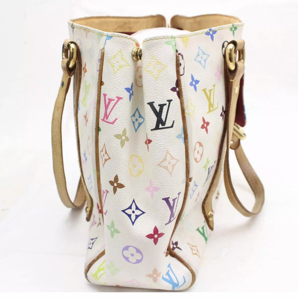 Louis Vuitton, Bags, Lv Rainbow Monogram White Leather Shoulder Bag