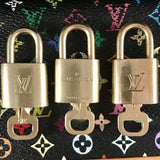 Louis Vuitton Lock & Key: 2 Sets-Lock & Key, Key Holders, Luggage Tags-Louis Vuitton-Brass-JustGorgeousStudio.com