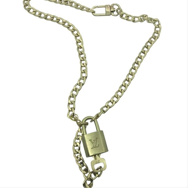 Louis Vuitton Lock Set On Necklace