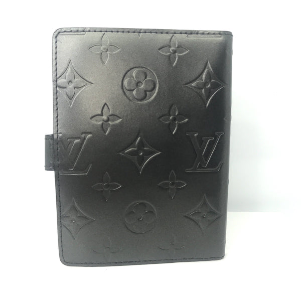 100% Guaranteed Authenticity - Louis Vuitton Matte Black Vernis Agenda –  Just Gorgeous Studio