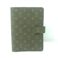 Louis Vuitton Monogram Agenda PM in Olive Idylle Mini Lin-Agenda, Books, and Writing-Louis Vuitton-olive-JustGorgeousStudio.com