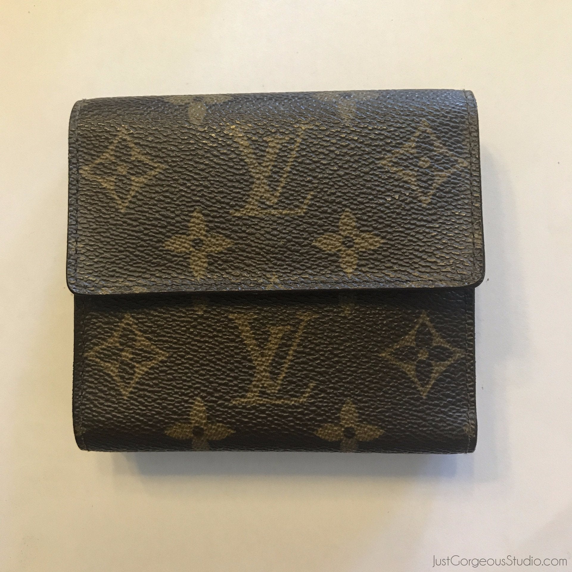 RARE Louis Vuitton VINTAGE leather Trifold wallet / bifold