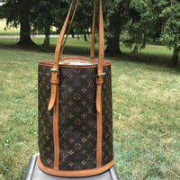 Louis Vuitton Monogram Bucket GM-Bags-Louis Vuitton-Brown-JustGorgeousStudio.com