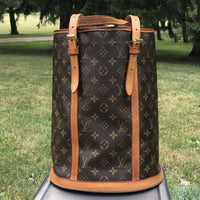 Louis Vuitton Monogram Bucket GM-Bags-Louis Vuitton-Brown-JustGorgeousStudio.com