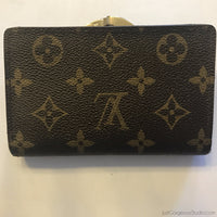 Louis Vuitton Monogram French Purse Kiss-Lock Wallet