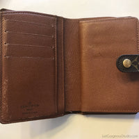 Louis Vuitton Monogram French Purse Kiss-lock Wallet-Wallets & Clutches-Louis Vuitton-Brown-JustGorgeousStudio.com