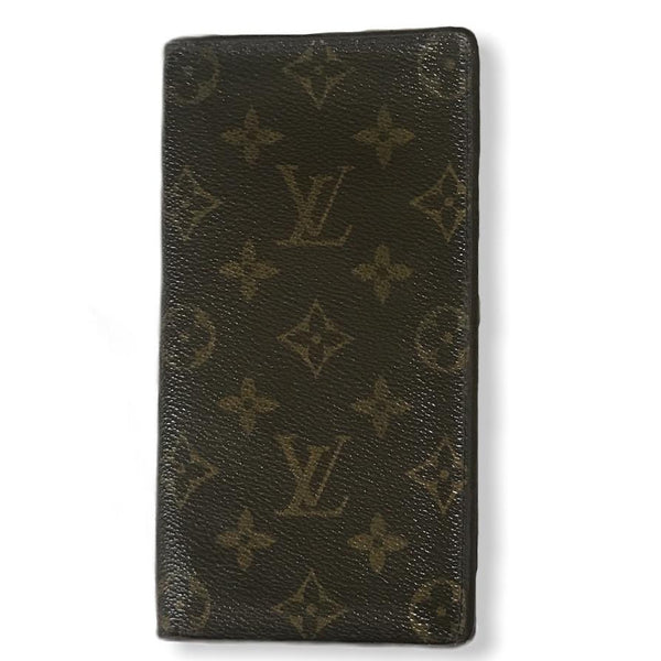 LOUIS VUITTON Monogram Leather Bifold Long Wallet - Small area