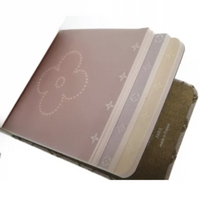 Louis Vuitton Monogram Mini Lin Idylle Notebook-Agenda, Books, and Writing-Louis Vuitton-Tan-JustGorgeousStudio.com