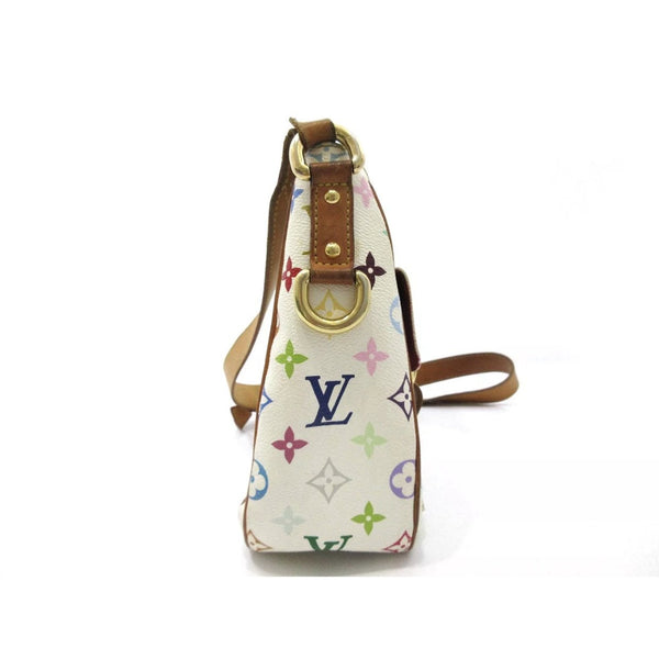 Louis Vuitton White Multi Color Shoulder Bag Mini