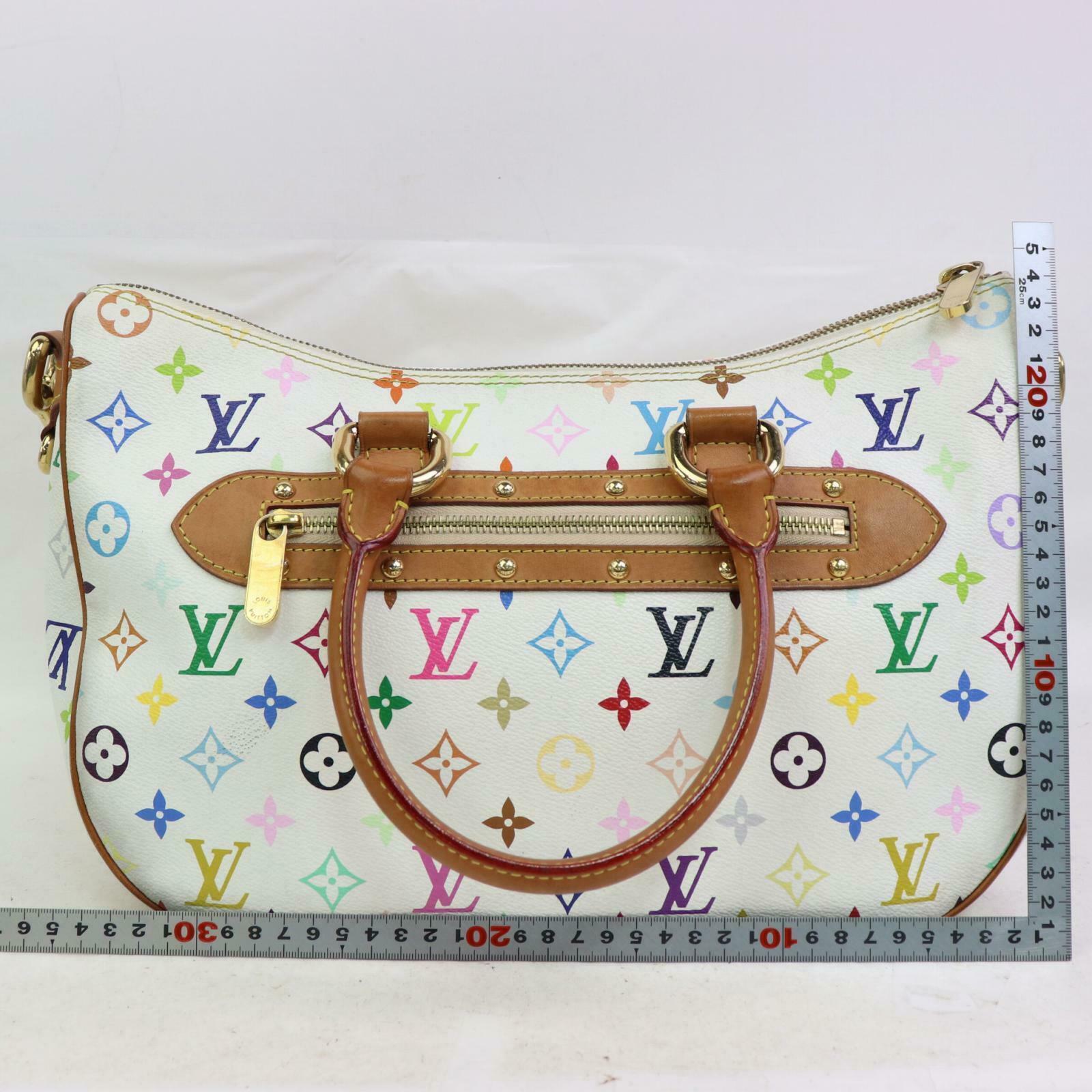 Louis Vuitton Lodge Gm 870630 White Monogram Multicolore Canvas Messenger  Bag For Sale at 1stDibs