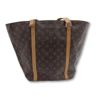 Louis Vuitton Monogram Sac Shoulder Tote-Bags-Louis Vuitton-Brown-JustGorgeousStudio.com