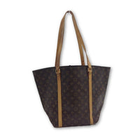 Louis Vuitton Monogram Sac Shoulder Tote-Bags-Louis Vuitton-Brown-JustGorgeousStudio.com
