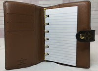 Louis Vuitton Monogram Small Ring Agenda PM-Agenda, Books, and Writing-Louis Vuitton-brown-JustGorgeousStudio.com