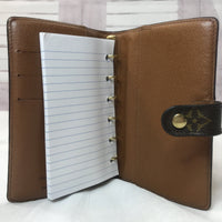 Louis Vuitton Monogram Small Ring Agenda PM-Agenda, Books, and Writing-Louis Vuitton-brown-JustGorgeousStudio.com
