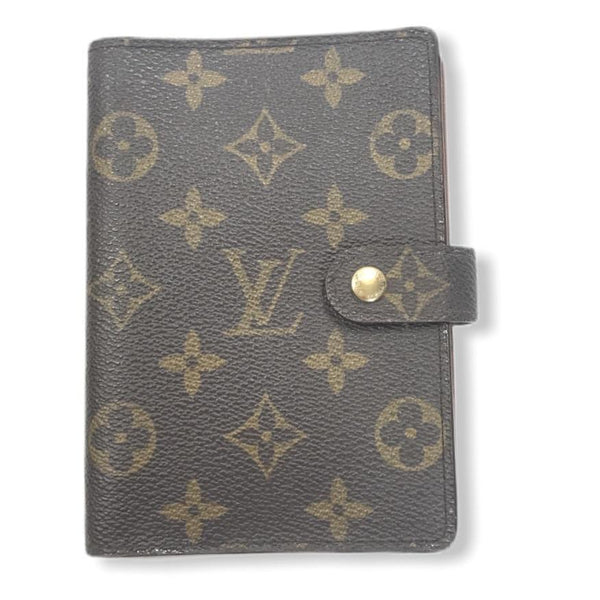 Louis Vuitton Monogram Small Ring Agenda PM-Agenda, Books, and Writing-Louis Vuitton-brown-JustGorgeousStudio.com
