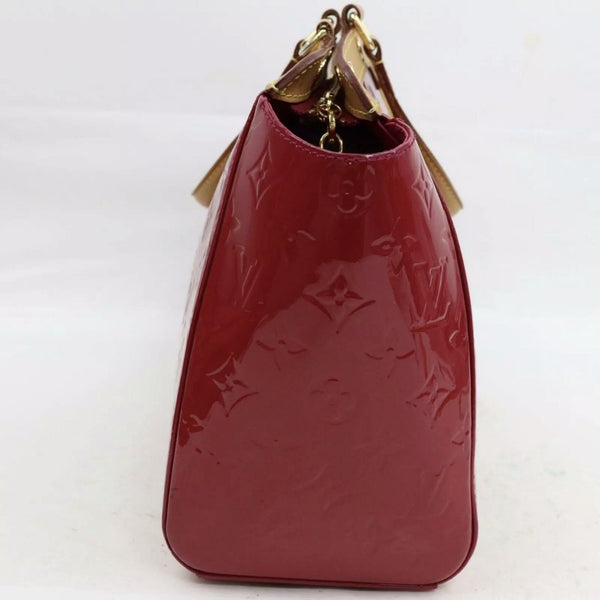 Louis Vuitton Monogram Vernis Brea MM Hand Bag Patent Leather Rose