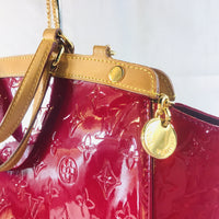 Louis Vuitton Monogram Vernis Brea MM Rose Framboise-Bags-Louis Vuitton-Rose-JustGorgeousStudio.com