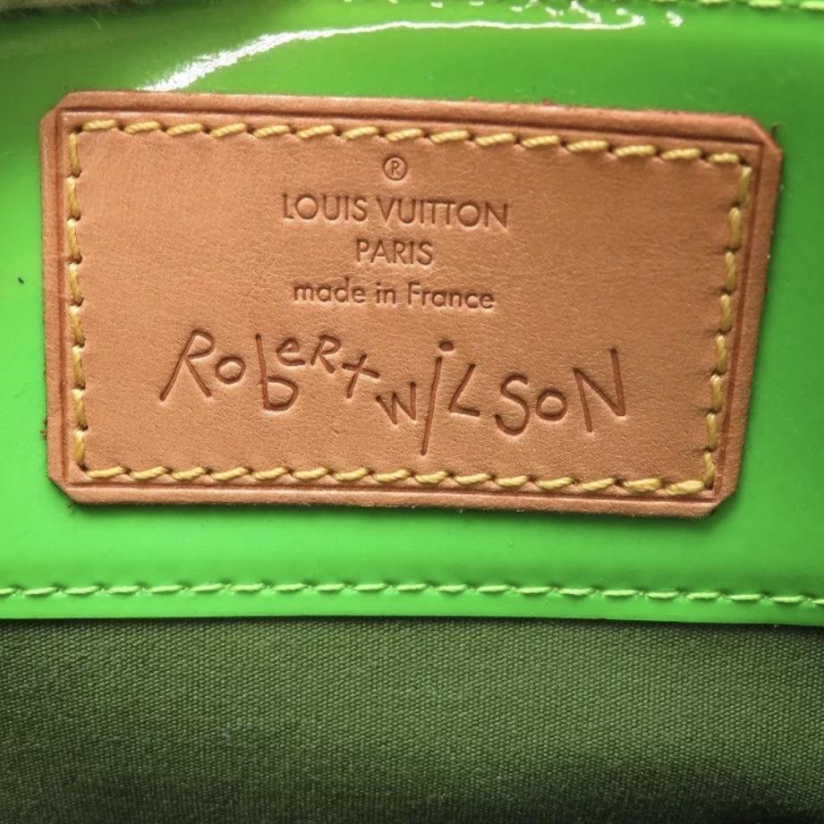 Vintage Louis Vuitton Light Green Monogram Vernis Reade MM Tote