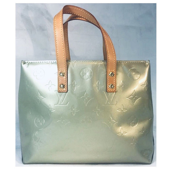 Louis Vuitton Reade PM Vernis M91145 Ivory Patent Leather Tote Bag 113
