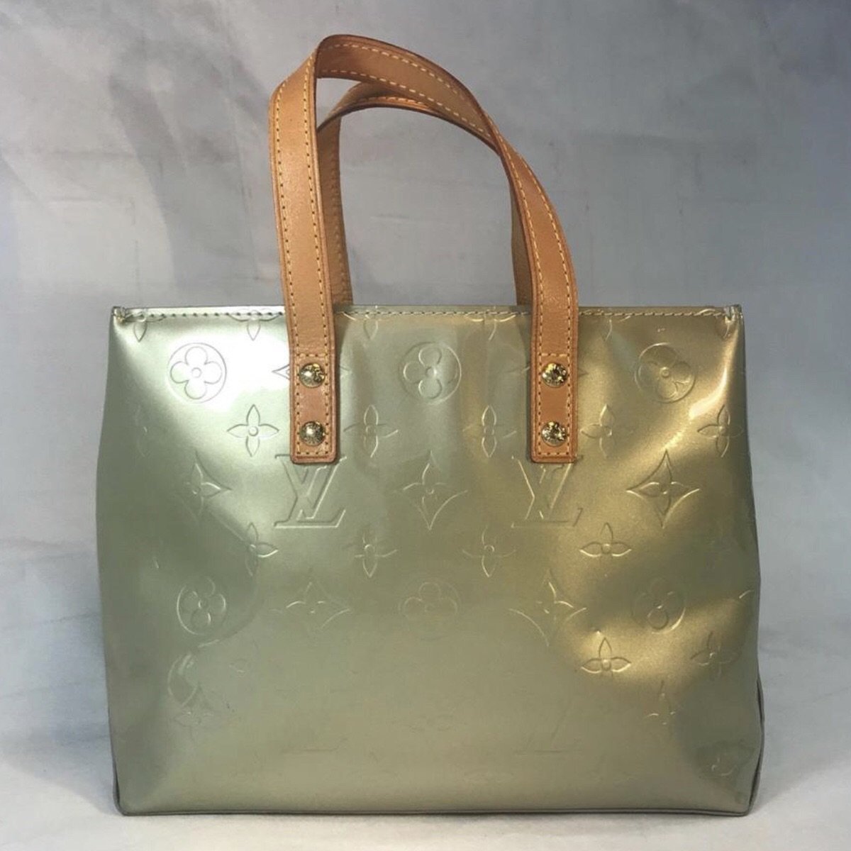Louis Vuitton Authentic Monogram Vernis READE PM Patent Leather Hand Bag 😘  Tan - $234 (73% Off Retail) - From Ellie