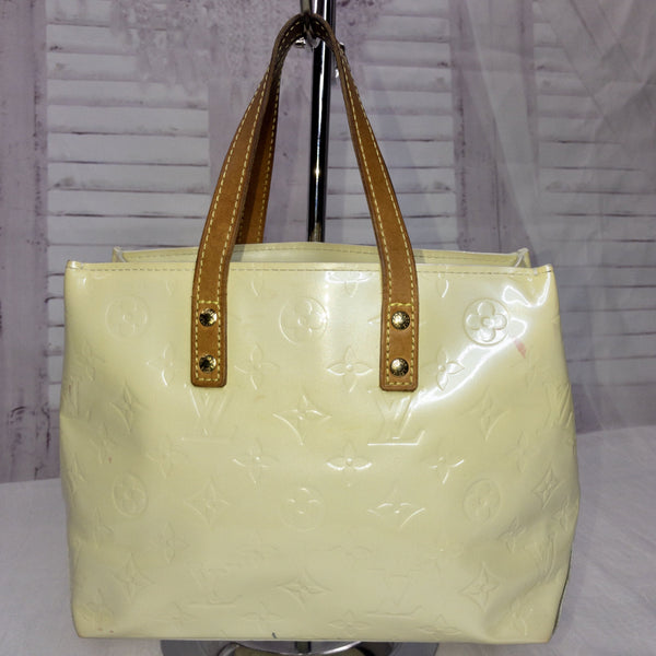 Louis Vuitton Vernis Reade Lead PM Perle Cream Beige Ivory tote