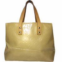 Louis Vuitton Monogram Vernis Lead PM Handbag M91144 Beige Patent
