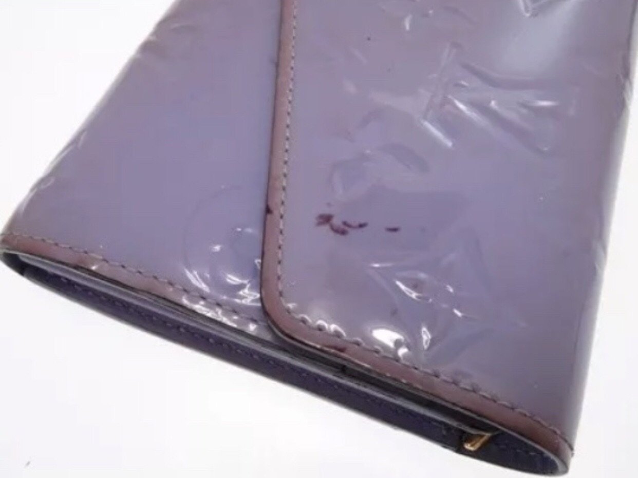 Louis Vuitton Purple Monogram Vernis 4 Key Holder Leather Patent