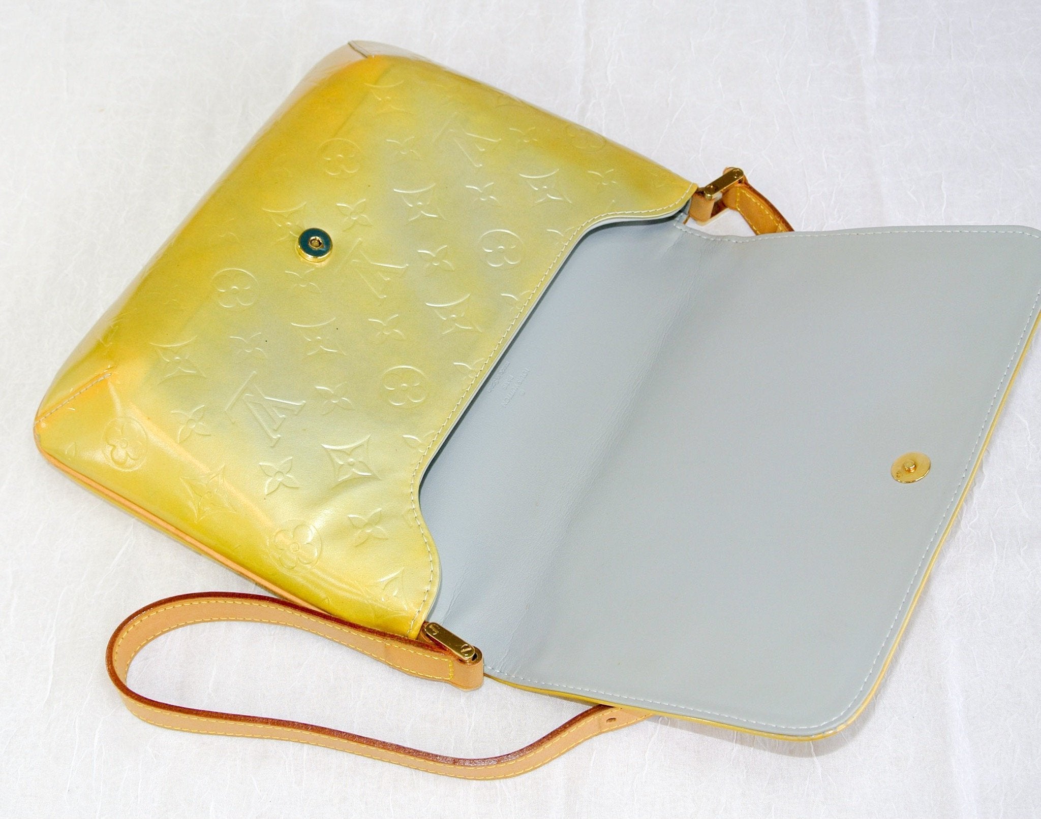 Yellow Louis Vuitton Monogram Vernis Thompson Street Shoulder Bag, RvceShops Revival