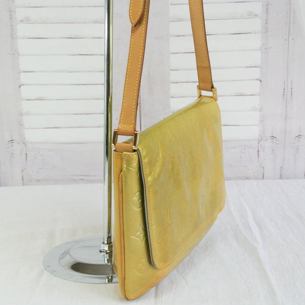 LOUIS VUITTON Vernis Thompson Street Shoulder Bag Yellow From