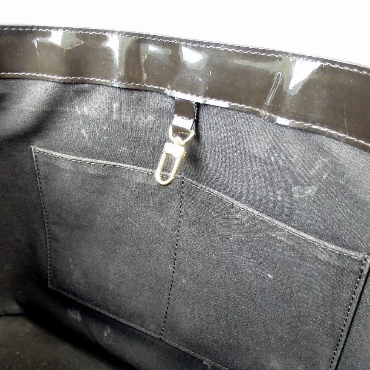 Louis Vuitton Large Monogram Weekend GM Zip Tote Bag Leather Metal