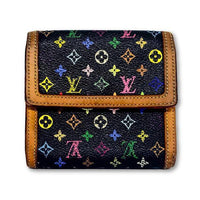 Louis Vuitton Multicolor Noir Bifold Compact Wallet-Wallets & Clutches-Louis Vuitton-black-JustGorgeousStudio.com