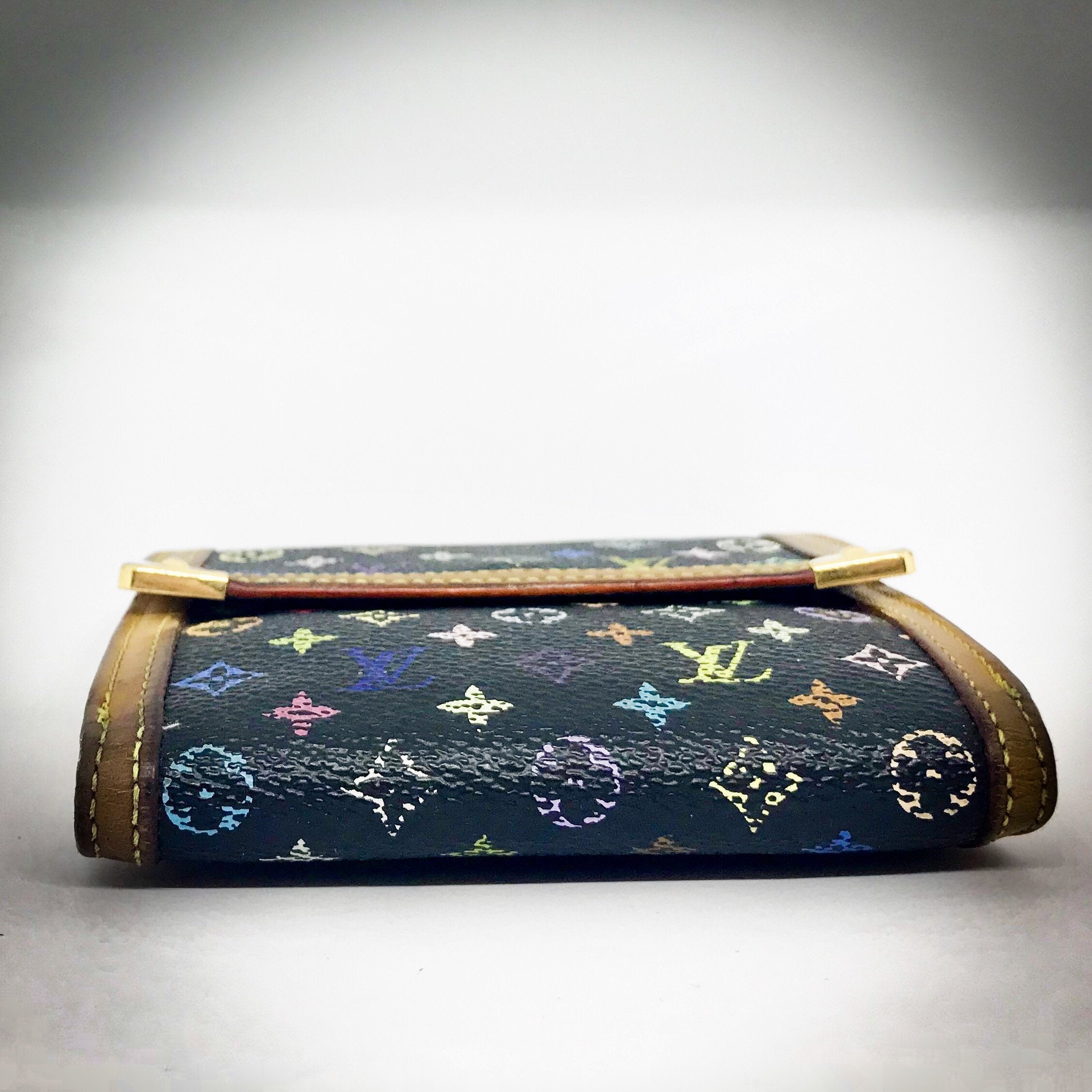 Louis Vuitton Multicolor Noir Bifold Compact Wallet – Just