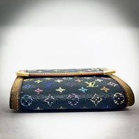Louis Vuitton Multicolor Noir Bifold Compact Wallet-Wallets & Clutches-Louis Vuitton-black-JustGorgeousStudio.com