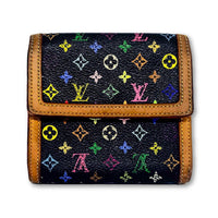 Louis Vuitton Multicolor Noir Bifold Compact Wallet-Wallets & Clutches-Louis Vuitton-black-JustGorgeousStudio.com