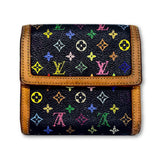 Louis Vuitton Multicolor Noir Bifold Compact Wallet-Wallets & Clutches-Louis Vuitton-black-JustGorgeousStudio.com