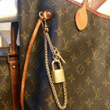 Louis Vuitton Padlock On Chain Bag Charm-Lock + Key, Charms, Tags-Louis Vuitton-Padlock + Key-JustGorgeousStudio.com