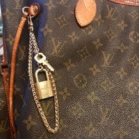Louis Vuitton Padlock On Chain Bag Charm-Lock + Key, Charms, Tags-Louis Vuitton-Padlock + Key-JustGorgeousStudio.com