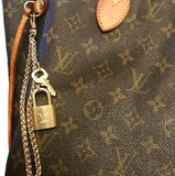 Louis Vuitton Padlock On Chain Bag Charm-Lock + Key, Charms, Tags-Louis Vuitton-Padlock + Key-JustGorgeousStudio.com