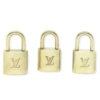 Louis Vuitton Padlocks: 4 Locks + 4 Keys-Lock & Key, Key Holders, Luggage Tags-Louis Vuitton-Brass-JustGorgeousStudio.com