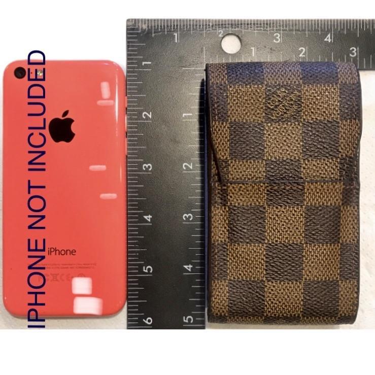 Authentic Louis Vuitton Damier Ebene IPhone Case Holder: Phone