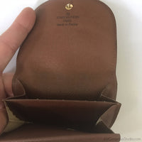 Louis Vuitton Porte-Monnaie Gousset CT0020-Sold Items-Louis Vuitton-Brown-JustGorgeousStudio.com