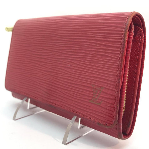 Louis Vuitton Red EPI Monogram LV Zippy Wallet