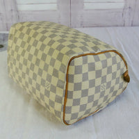 Louis Vuitton Speedy 25 Damier Azure-Bags-Louis Vuitton-Blue/White-JustGorgeousStudio.com
